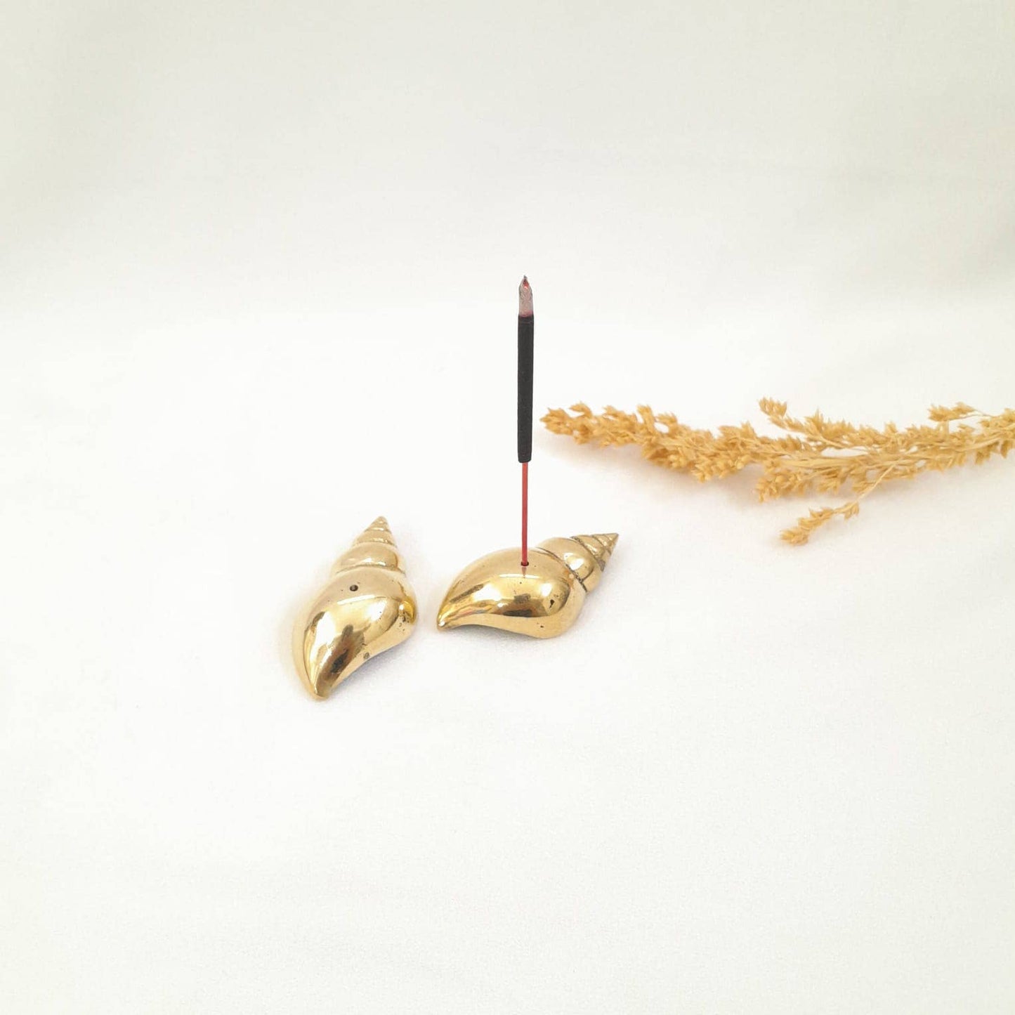 Brass Incense Holder Snail