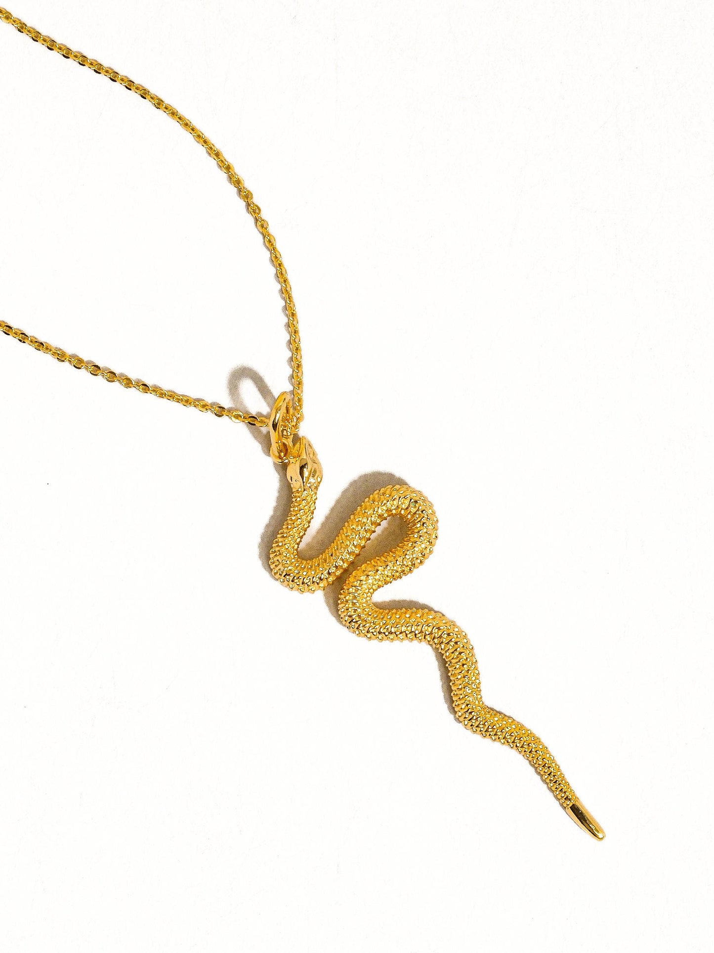 Judith 18K Gold Statement Serpent Necklace