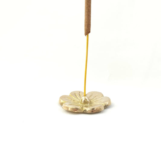 Brass Incense Holder Mini Flower