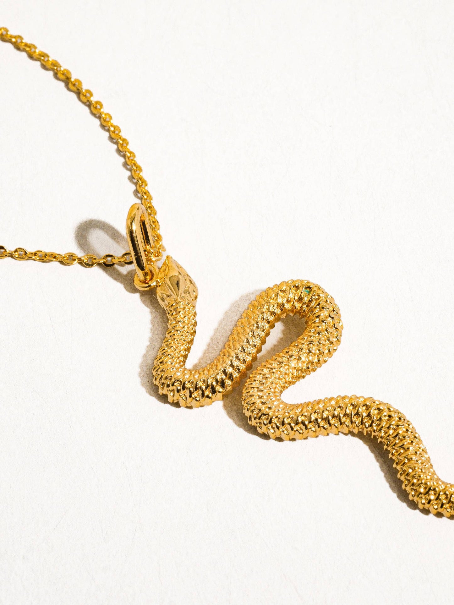 Judith 18K Gold Statement Serpent Necklace